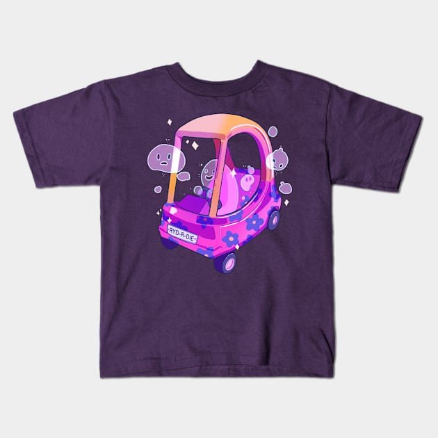 Little Yikes Kids T-Shirt by paintdust